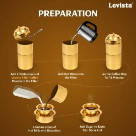 Levista Instant, Premium & Filter Coffee (Mixed Size and variant) (500g (pack of 1), Filter Coffee 80/20)