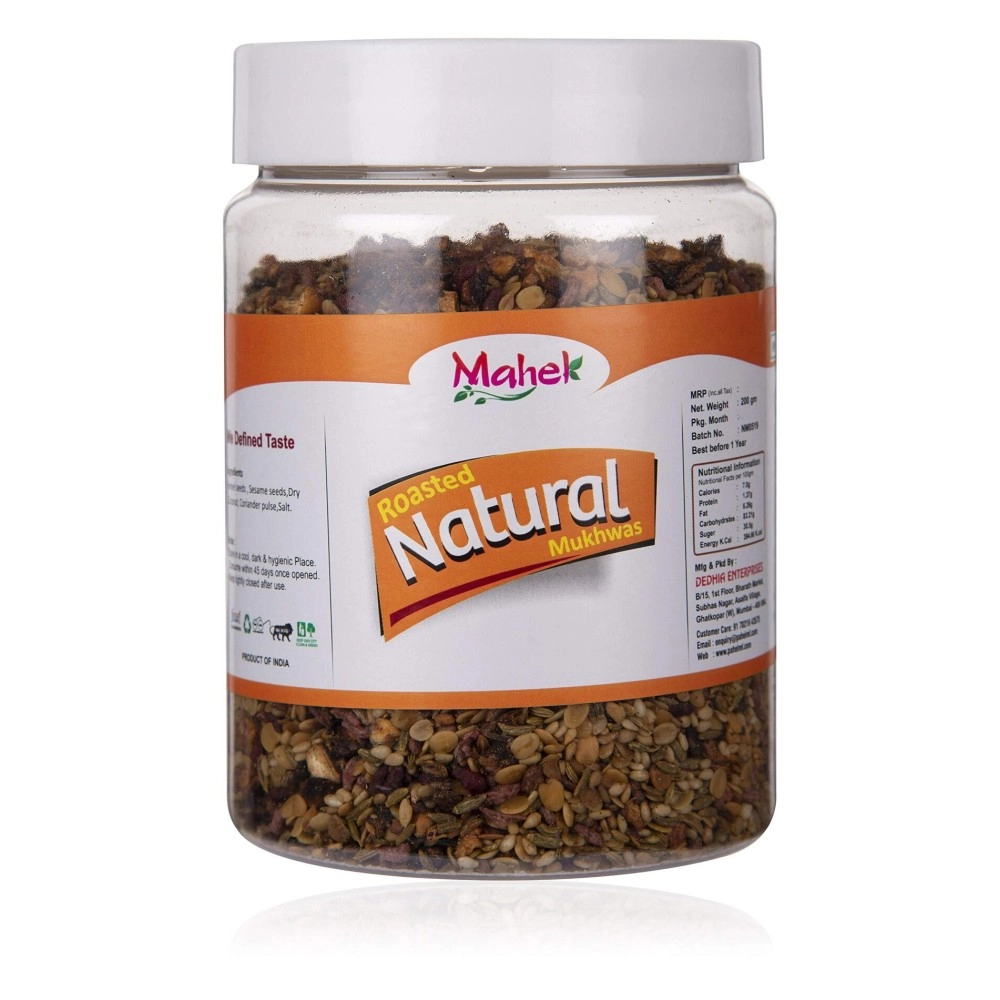 Mahek Roasted Natural Mukhwas 250 Gm | Mouth Freshener I Traditional Mukhwas.