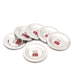 KCL Stainless Steel - Multipurpose Lid Set | Round Shape Heavy Gauge Ciba Set For Home & Office Use | Suitable For Cups, Glasses, Mugs & Tumblers | Set of 6 Lids