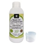 OrganicDews Neem Oil 1500 PPM (Water Soluble) Concentrate For Plants 500 ml With Measuring Cup 25 ml - Controls Garden Insects 500 ml