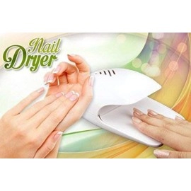 Surat Dream Nail Polish Dryer Machine Kit | Portable Battery Operated Nail Dryer with Fan for Nail Polish, Nail Art, Stamping Kit (White)