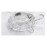 Decoration Homey Glass Crystal Turtle Tortoise with Plate for Feng Shui and Vastu (Transparent, 4.5 x 1.5 Inch)