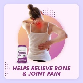 HealthyHey Nutrition Double Strength Glucosamine Chondroitin and MSM for Cartilage; Joint and Bone (2000 mg) Capsules 90 Count