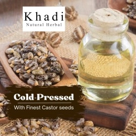 Khadi Natural Herbal Organic Cold Pressed Pure and Castor Oil 100 ml