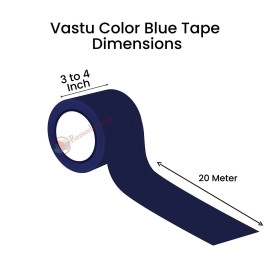 Remedywala Vastu Blue Color Tape (3 to 4 Inch) (20 Meter)