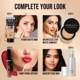 FACESCANADA Faces Canada Weightless Stay Matte Compact Vitamin E & Shea Butter, Spf-20 Beige 03, 9 g