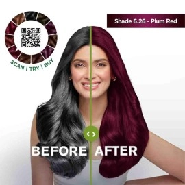 Garnier Color Naturals Creme Riche Hair Color (Plum Red, 55ml + 50g)