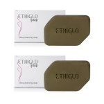 Ethiglo Deep Cleansing Soap for All Skin Types | Helps Reduce Acne Scars, Dullness, Tanning & Pigmentation | Leaves Skin Soft & Smooth | Pack of 2 (75g)