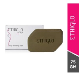 Ethiglo Deep Cleansing Soap for All Skin Types | Helps Reduce Acne Scars, Dullness, Tanning & Pigmentation | Leaves Skin Soft & Smooth | Pack of 2 (75g)