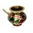 SK Craft Decorated Colorful Meenakari Pooja Golden Karwa,karwa chauth lota, karwa chauth Set,karwa,karwa lota Silver,karwa lota Copper, karwa lota Brass, lota, Brass lota 4 Inches