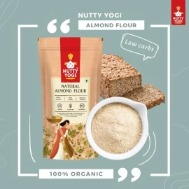Nutty Yogi Natural Almond Flour (with Skin), Keto Friendly, Gluten Free Atta, Un - Blanched, Low Carb