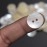 Embroiderymaterial Two Hole Round Mother of Pearl Buttons for Embelishment, Sewing and Crafting (72 Pieces, Cream) (15MM)