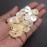 Embroiderymaterial Two Hole Round Mother of Pearl Buttons for Embelishment, Sewing and Crafting (72 Pieces, Cream) (15MM)