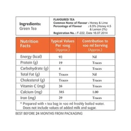 Gaia Green Tea Lemon & Honey, 25 Teabags, Green Tea with Tangy Lemon and Sweet Honey (Pack of 2)