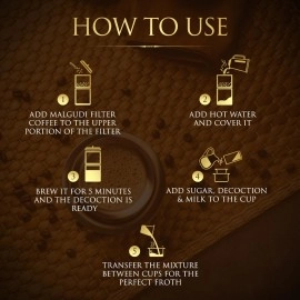 Continental Malgudi Filter Coffee Powder | 500gm Pouch | 60% Coffee - 40% Chicory | Traditional South Indian Filter Coffee Powder | Locks Real Aroma | Freshly Roasted Ground Coffee Powder