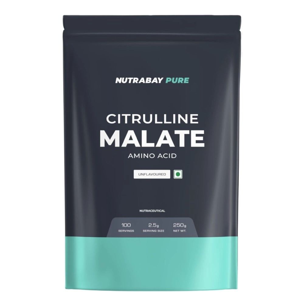 Nutrabay Pure 100% Citrulline Malate - Unflavoured, 250g