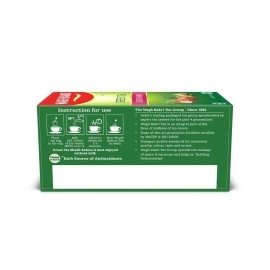Wagh Bakri Green Tea Shudh Kahwa Tea Bag, 25 Tea Bag*2.5g, 62.5g