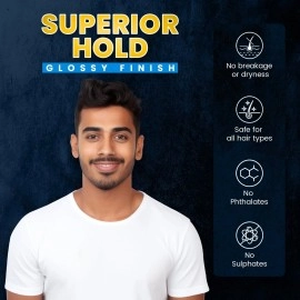 The Beard Story Hair Styling Gel For Strong Hold, 100% Shine, 100% Hold, 100 G