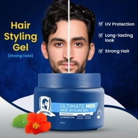 The Beard Story Hair Styling Gel For Strong Hold, 100% Shine, 100% Hold, 100 G
