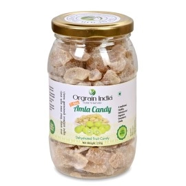 Orgrain India Natural Amla Candy 250g | Rich Source of Vitamin C, Potassium, Calcium and Iron