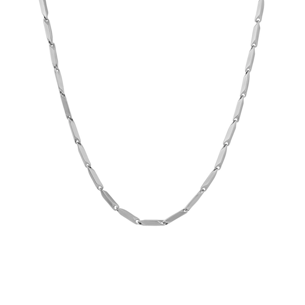 Yellow Chimes Classic Evergreen Trend 316l Stainless Steel by Yellow Chimes Silver Plated Chain for Men (Silver) (YCSSCH-213RCT-SL)