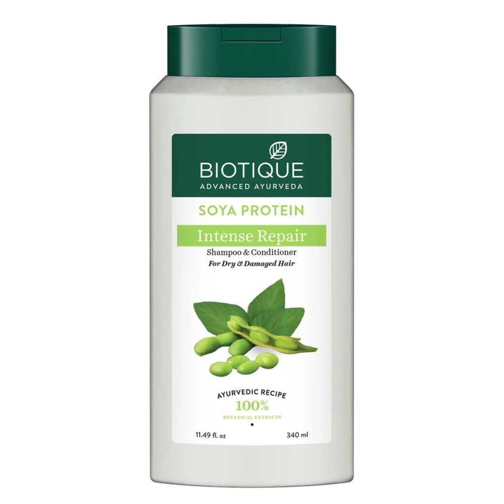 Biotique Bio Soya Protein Fresh Nourishing Shampoo, 340 ml, multi