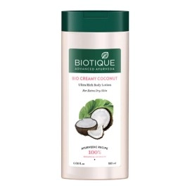 Biotique Bio Creamy Coconut Ultra-Rich Body Lotion For Extra Dry Skin, 180ml