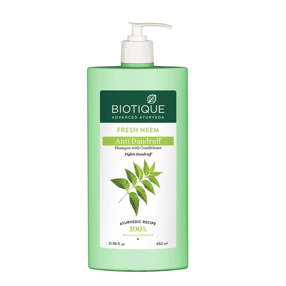 Biotique Fresh Neem Anti Dandruff Shampoo with Conditioner