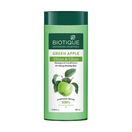 Biotique Bio Green Apple Fresh Daily Purifying Shampoo & Conditioner for Oily Scalp & Hair, 180 ml, multi
