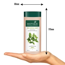 Biotique Bio Henna Leaf Fresh Texture Shampoo & Conditioner 180 ml Multi