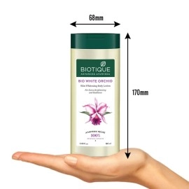Biotique Bio White Orchid Skin Whitening Body Lotion, (180Ml, Normal Skin)