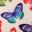 Kuber Industries Butterfly Design Cotton 2 Pieces Bolster Cover Set (Cream)
