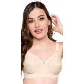 TRYLO Women\'s Non-Wired Bra (KRUTIKA Chiken_Skin_44D)