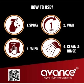 Avance Oily Surface Stain Remover Oven/Gas stove/Chimney Cleaner | Removes Tough stain, Oil, Grease, Wall, Sink, Countertop & Tiles Stains (500ml pack of 1)