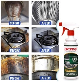 Avance Oily Surface Stain Remover Oven/Gas stove/Chimney Cleaner | Removes Tough stain, Oil, Grease, Wall, Sink, Countertop & Tiles Stains (500ml pack of 1)