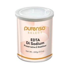 Purenso Select - EDTA DiSodium, 100g I Preservative & Stabilizer for Cosmetics & Personal Care