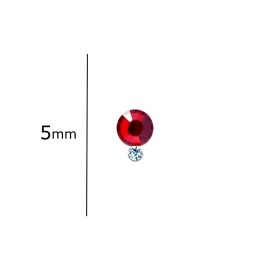 Comet Busters Round Red Swarovski Crystal Bindi (BIN323)(5mm)