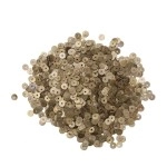 EmbroideryMaterial Middle Hole Round Shape Glossy Brass Metal Sequins for Jewellery Making, Craft, Embroidery & DIY (5MM, Antique Gold, 100 Grams)