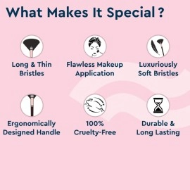 GUBB USA Make Up Brush Professional Highlighter Makeup Brush For Women/Girls Face Makeup (Fan Brush)