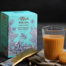 TGL Co. The Good Life Company Kadak Masala Chai Instant Tea Premix Tea with Masala, 14 Sachets (196 g)