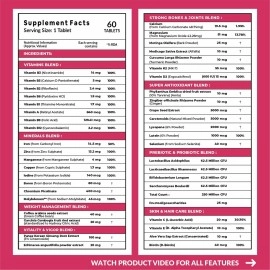 Carbamide Forte Multivitamin Tablets for Women with 43 Ingredients -60 Veg Tablets