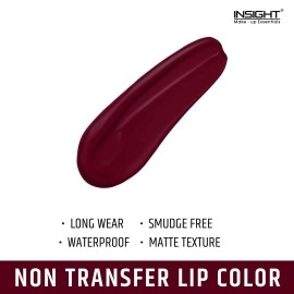 INSIGHT Non Transfer Liquid Lipstick - Royal | Matte Texture|Long Wear |Smudge Proof |Waterproof - 4 ml