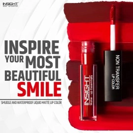 INSIGHT Non Transfer Liquid Lipstick - Royal | Matte Texture|Long Wear |Smudge Proof |Waterproof - 4 ml