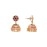 Radha\'s Creations ruby jhumkas MEDIUM LARGE for girls and women one gram gold traditional gold design push type opening