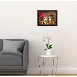 ArtX Abstract Standard Paper Religious Painting Wooden Framed - Multicolor