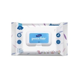 DIGNITY Poochie 100% Biodegradable Clear Color Baby Wipes (150 x 200 mm) -Pack of 6, 480 Wipes