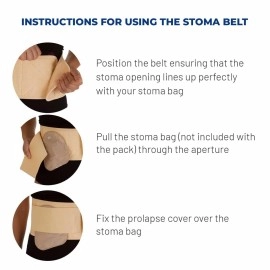 Dyna Stoma Belt Support | Colostomy Belt for Colostomy Bag | Urostomy Stoma Support | Universal Size