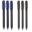 Pentel Energel - 0.7mm - Roller Gel Pen Set - Pack of 6 Pens - (3 BLUE + 3 BLACK)