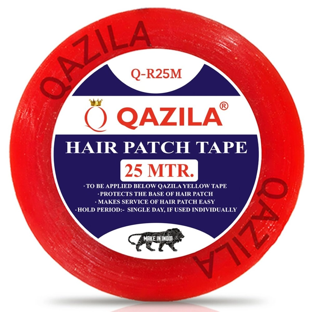Qazila Hair Patch Tape | Double-sided Waterproof Transparent Wig Tape | For Base Protection & Easy Cleanup | Maximum Hold up to 2 Days | Very Low Residue