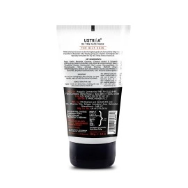 Ustraa De-Tan Face Mask - Oily Skin - 125 g - Tan & Pollution removing wash-off face mask for men, with highest grade White Charcoal, Cleansing for oily skin - Made in India
